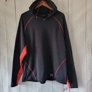 Cabela’s XPG Extreme Performance Long Sleeve Shirt, Men’s 2XL, Black/Red, Hooded